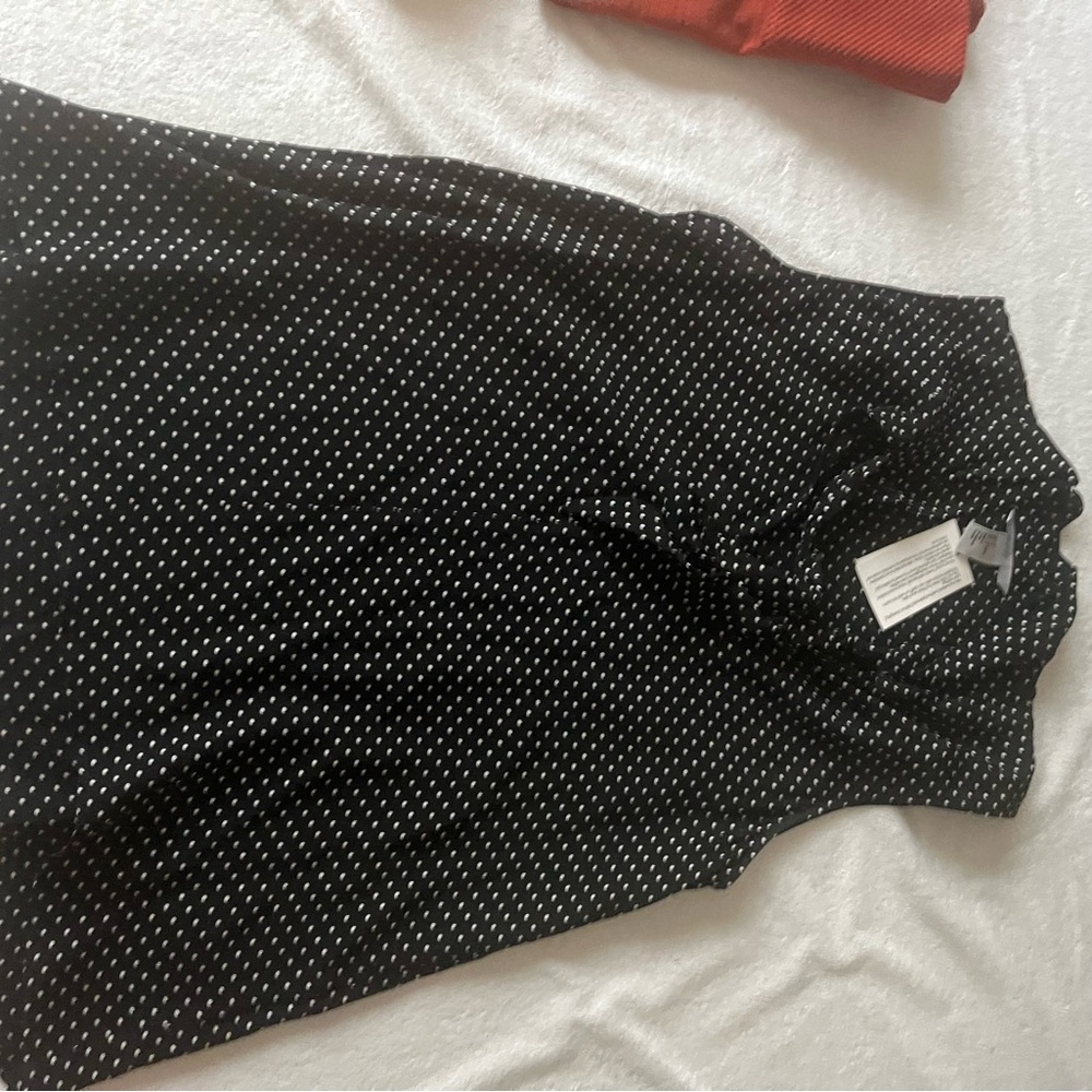 H&M Black and White Polka Dot Blouse